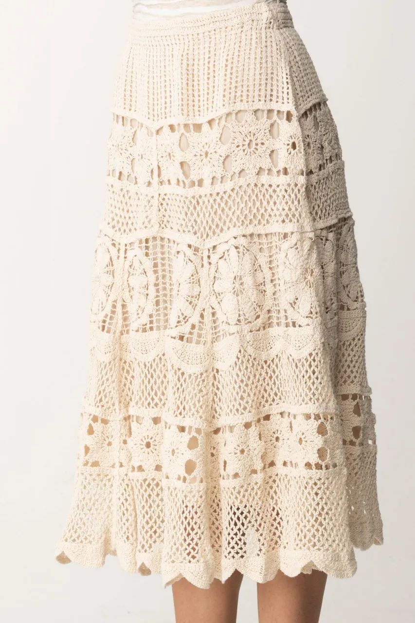 Gonna longuette crochet SHELL
