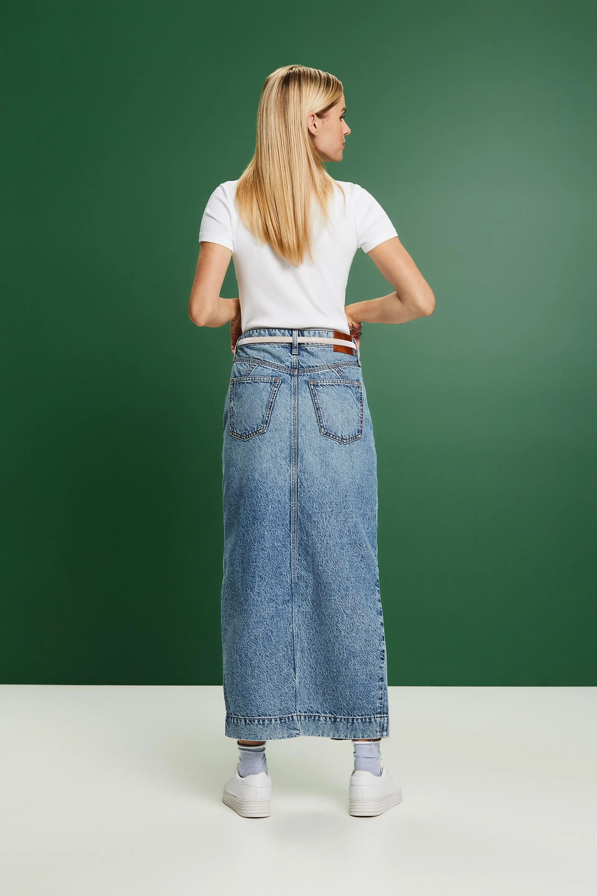 Gonna maxi in denim
