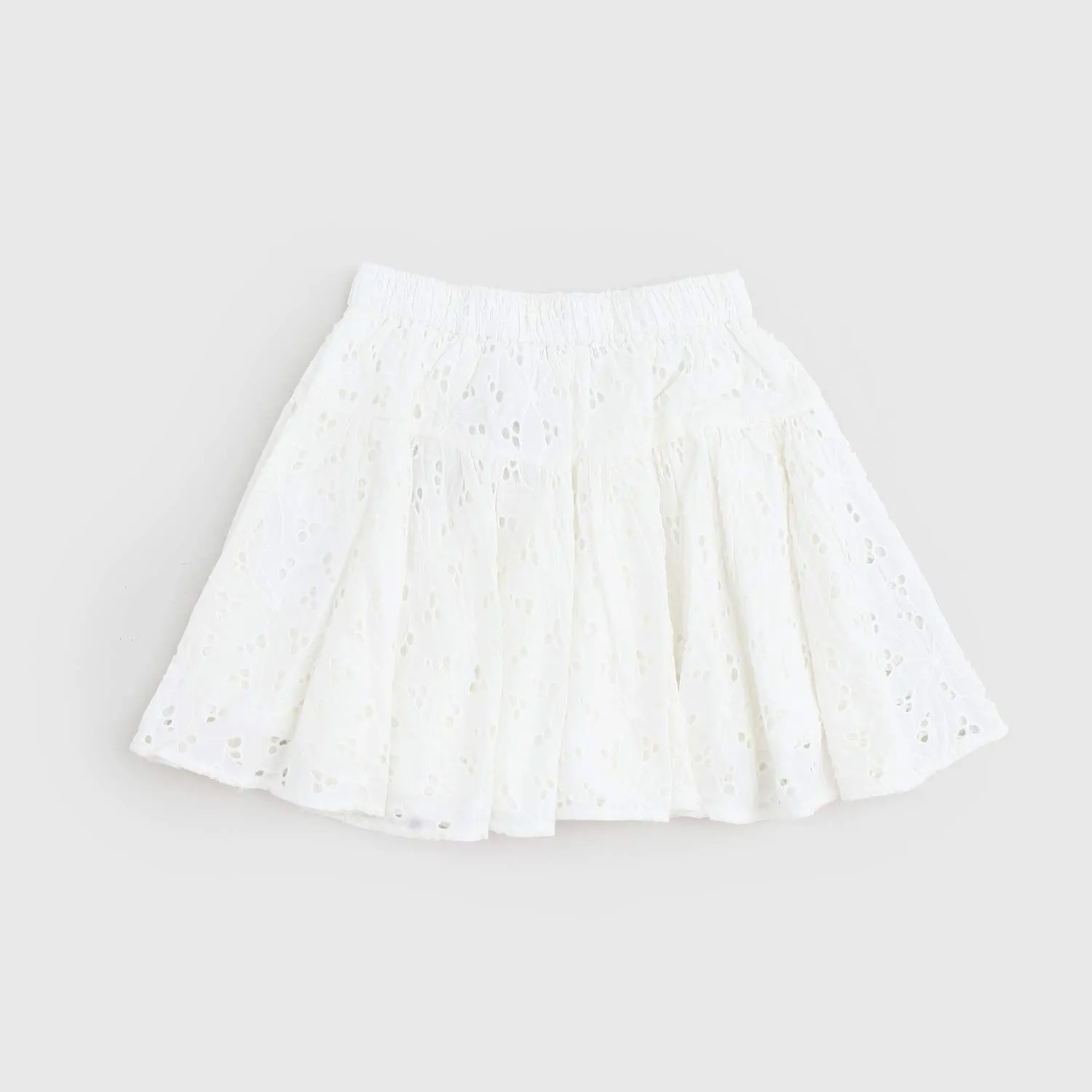 Gonna Ricamata Provence Bianca
