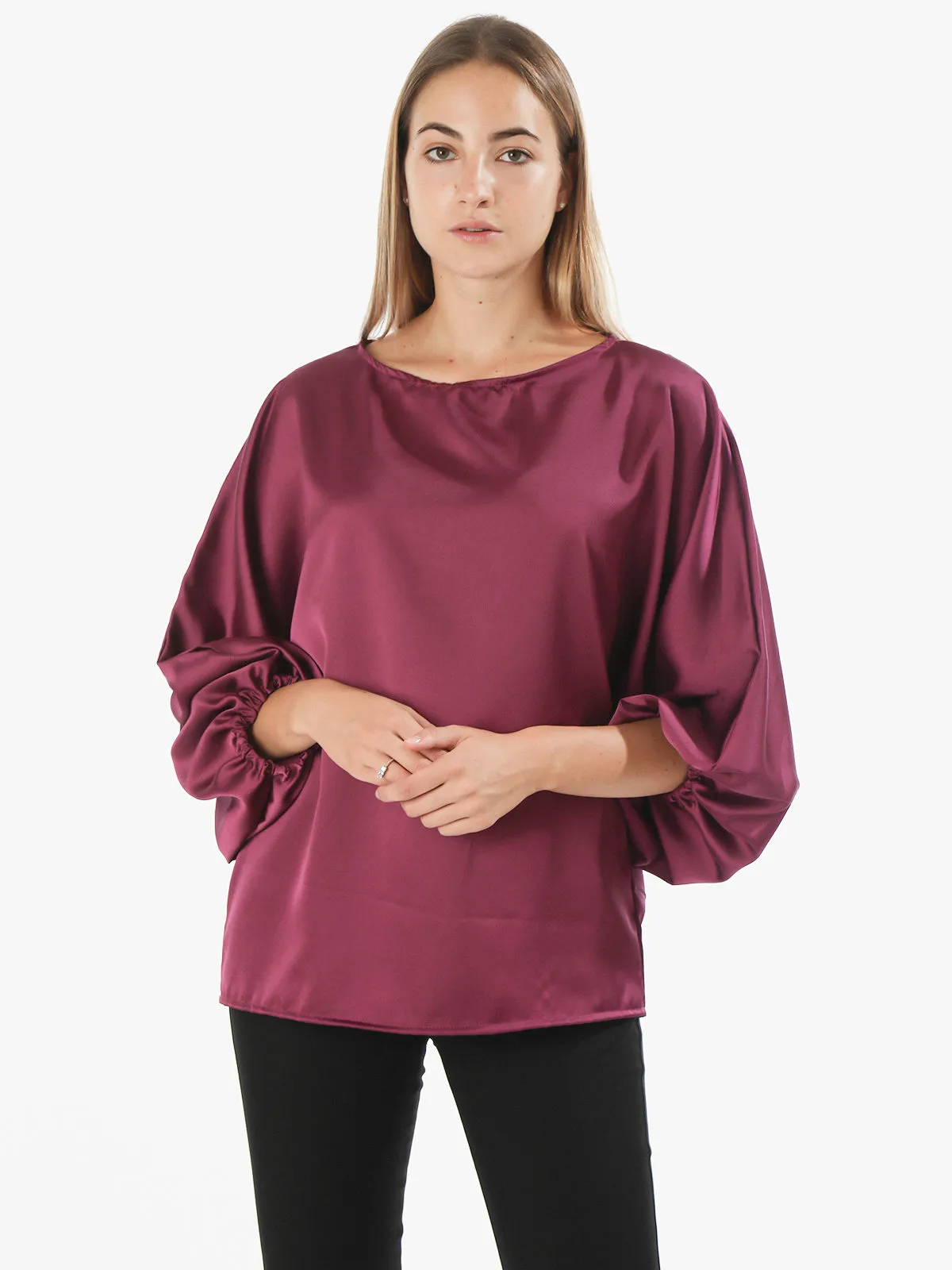H & G Blouse longue femme à manches larges