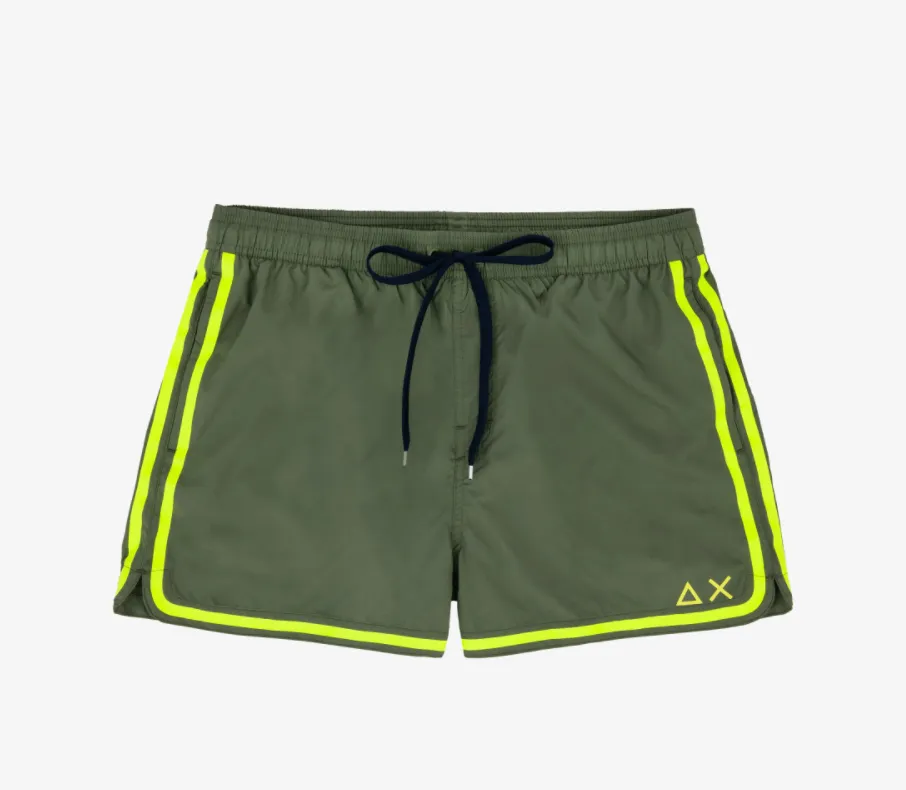 H19103-SWIM PANT SIDE BAND / Verde
