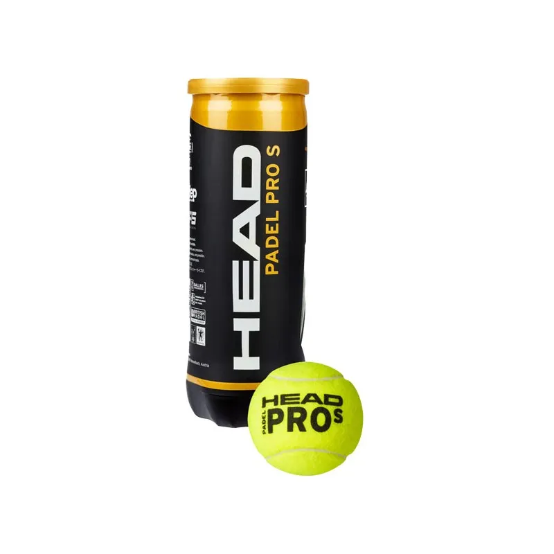 HEAD PADEL PRO S PALLINE DA PADDLE DEL WORLD PADEL TOUR - 3 BALL - TUBO SINGOLO