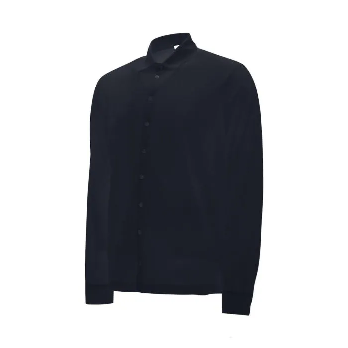 Herno Camicia Crepe Blu