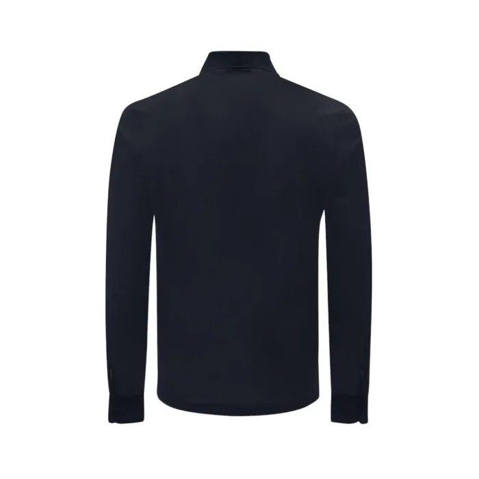 Herno Camicia Crepe Blu