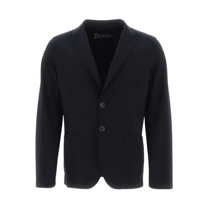 Herno Giacca Scuba Taglio Vivo Blu