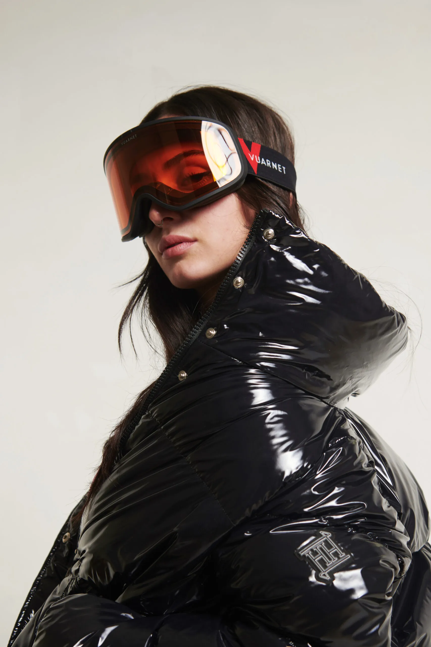 HERNO Giubbotto Bomber in Gloss Nero