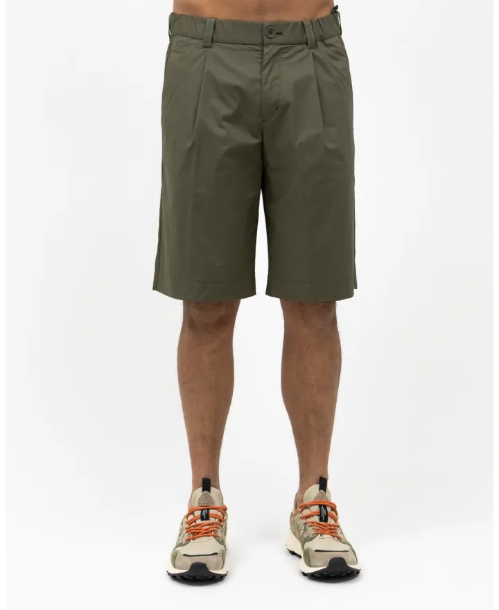 Herno - Pantalone Bermuda Verde Militare Uomo
