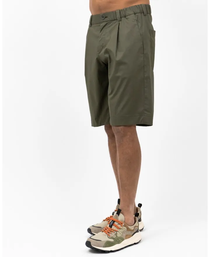 Herno - Pantalone Bermuda Verde Militare Uomo