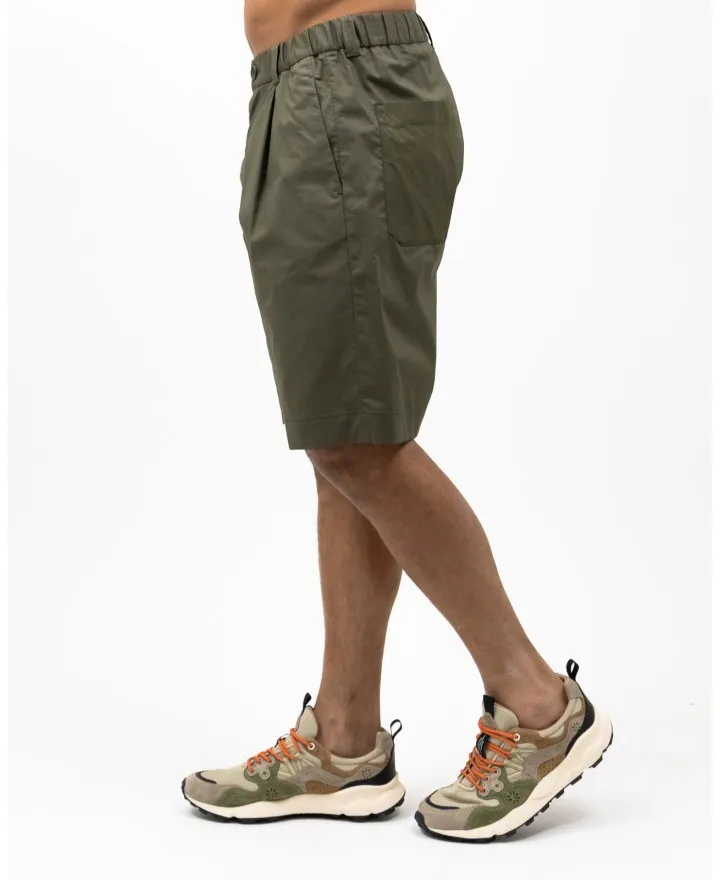 Herno - Pantalone Bermuda Verde Militare Uomo