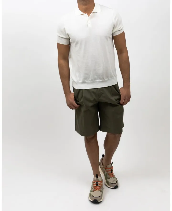Herno - Pantalone Bermuda Verde Militare Uomo