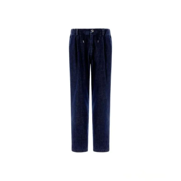 Herno Pantalone Effetto Jeans Blu