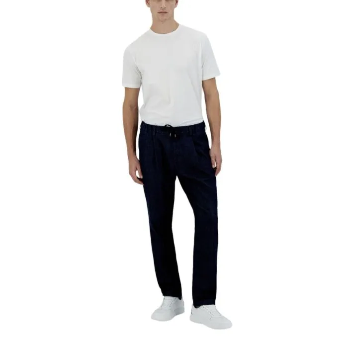 Herno Pantalone Effetto Jeans Blu