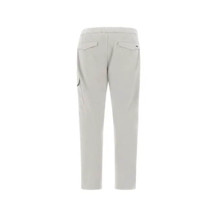 Herno Pantaloni Cargo Scamosciati Ghiaccio