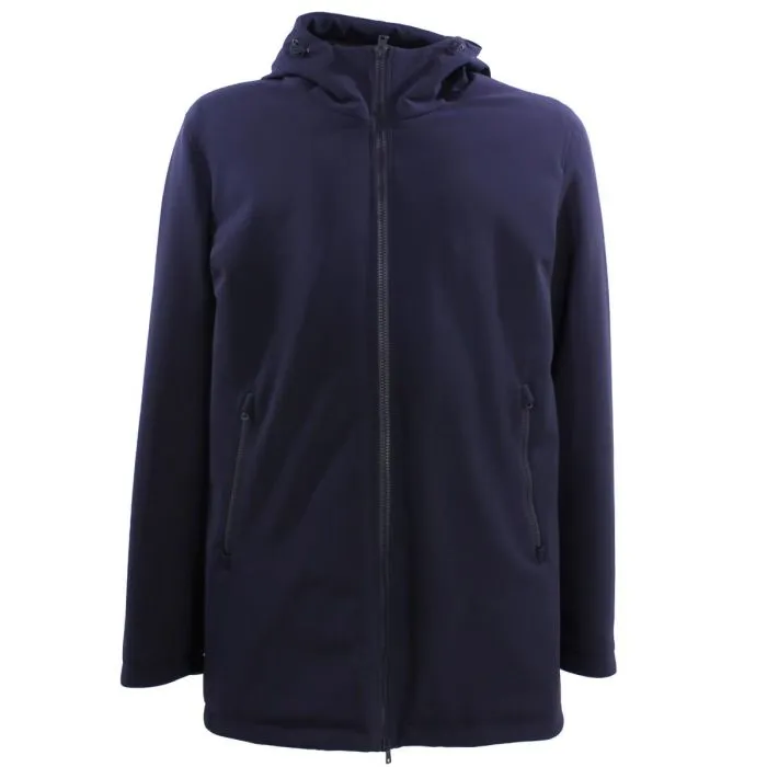 Herno Parka In Scuba Stretch Blu