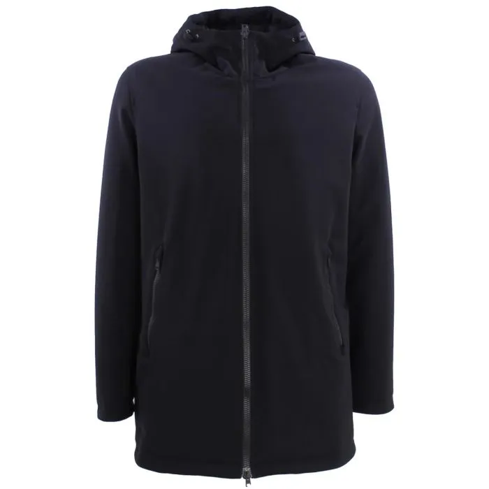 Herno Parka In Scuba Stretch Nero