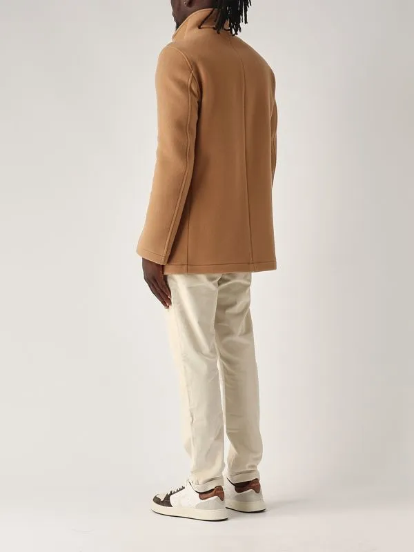 HERNO  Peacoat uomo Herno in misto lana Cammello