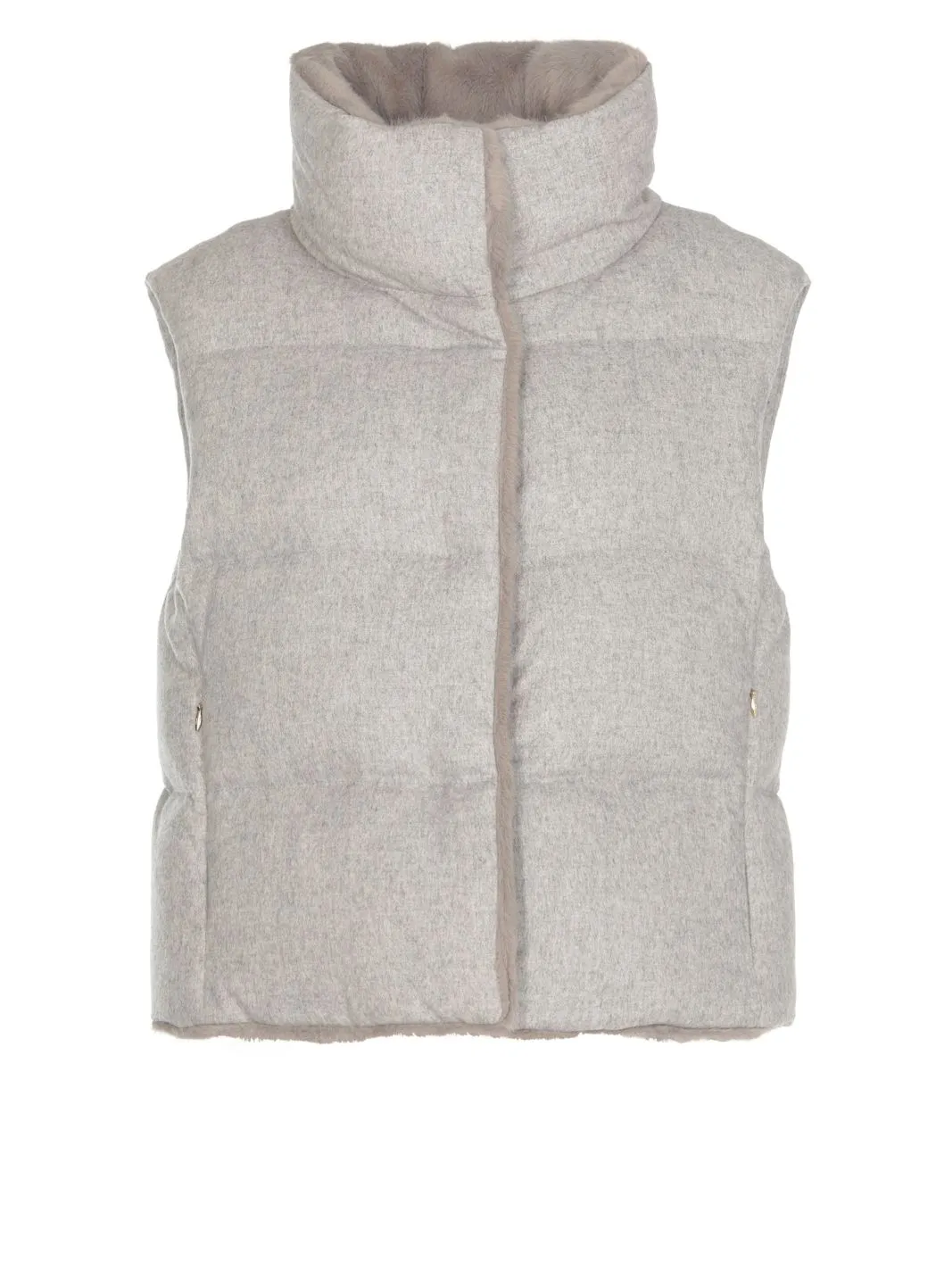  Herno Smanicato in seta e cashmere 