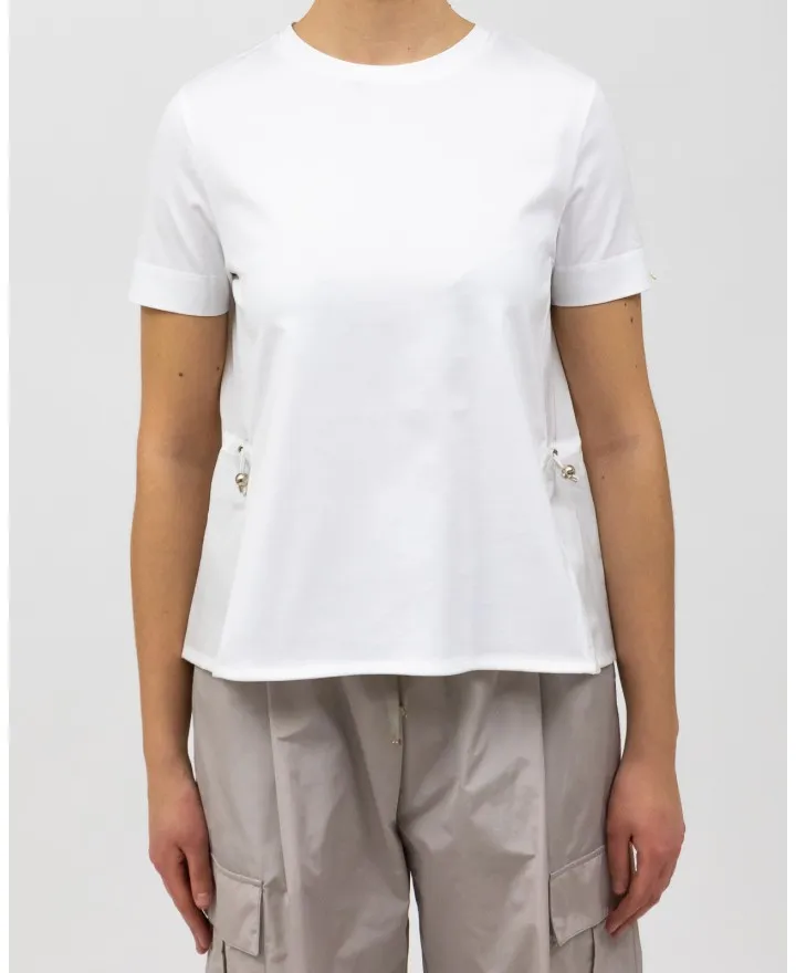 Herno - T-shirt Bianca in Cotone Donna