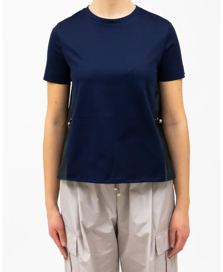 Herno - T-shirt Blu in Cotone Donna