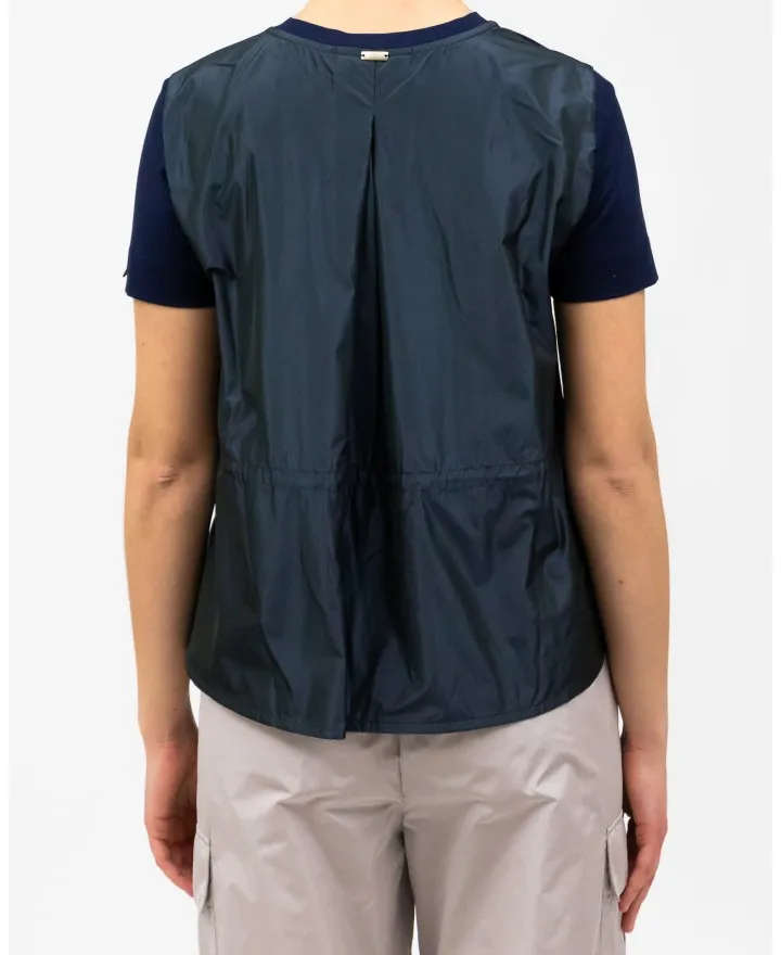 Herno - T-shirt Blu in Cotone Donna