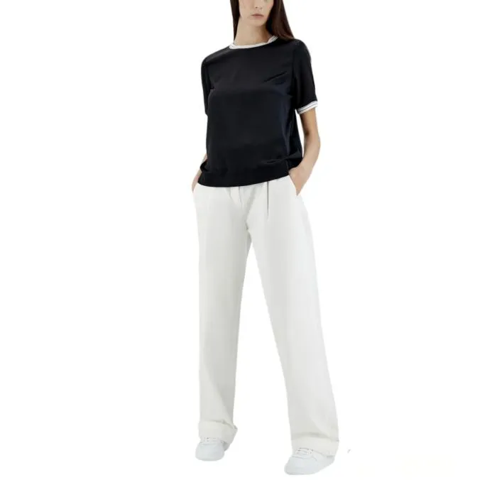 Herno T-shirt Effetto Satinato Nero