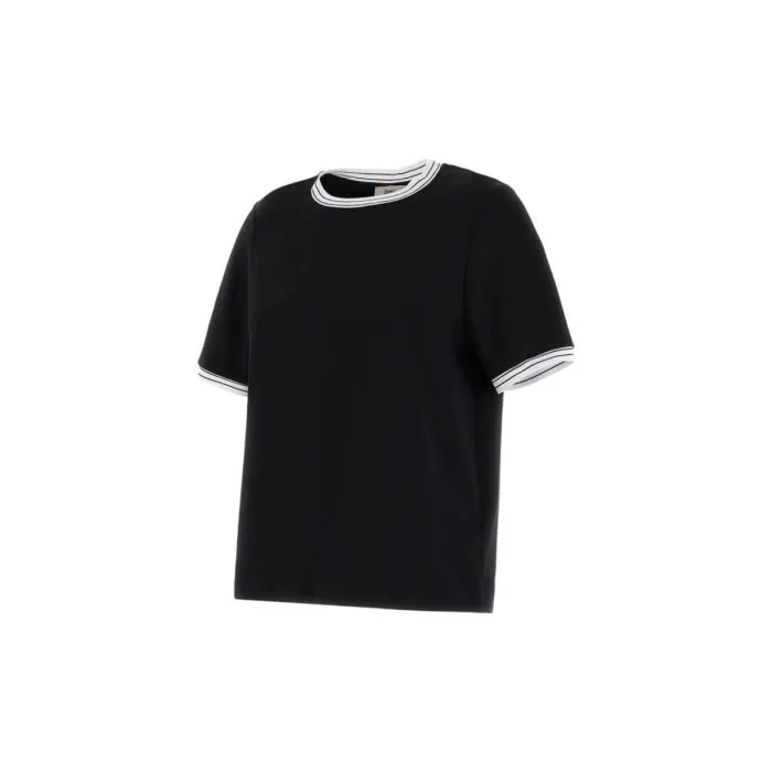 Herno T-shirt Effetto Satinato Nero