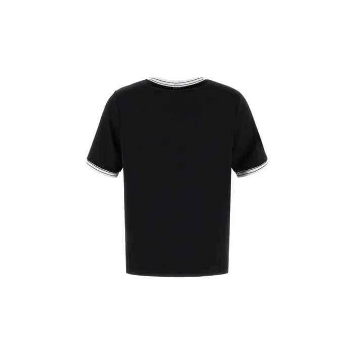 Herno T-shirt Effetto Satinato Nero