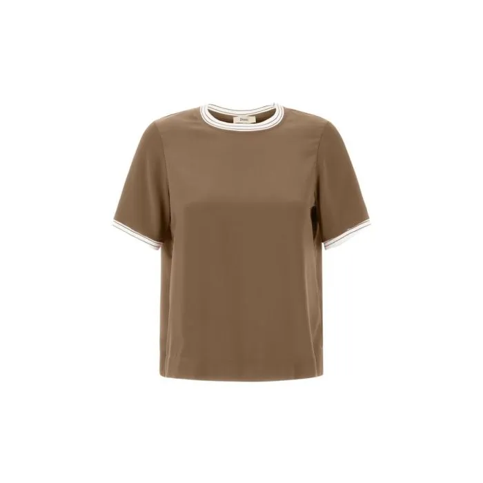 Herno T-shirt Effetto Satinato Sabbia