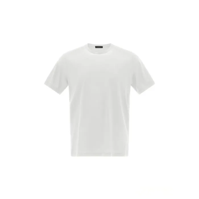 Herno T-shirt Girocollo Crepe Bianco