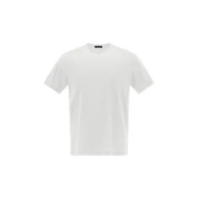 Herno T-shirt Girocollo Crepe Bianco