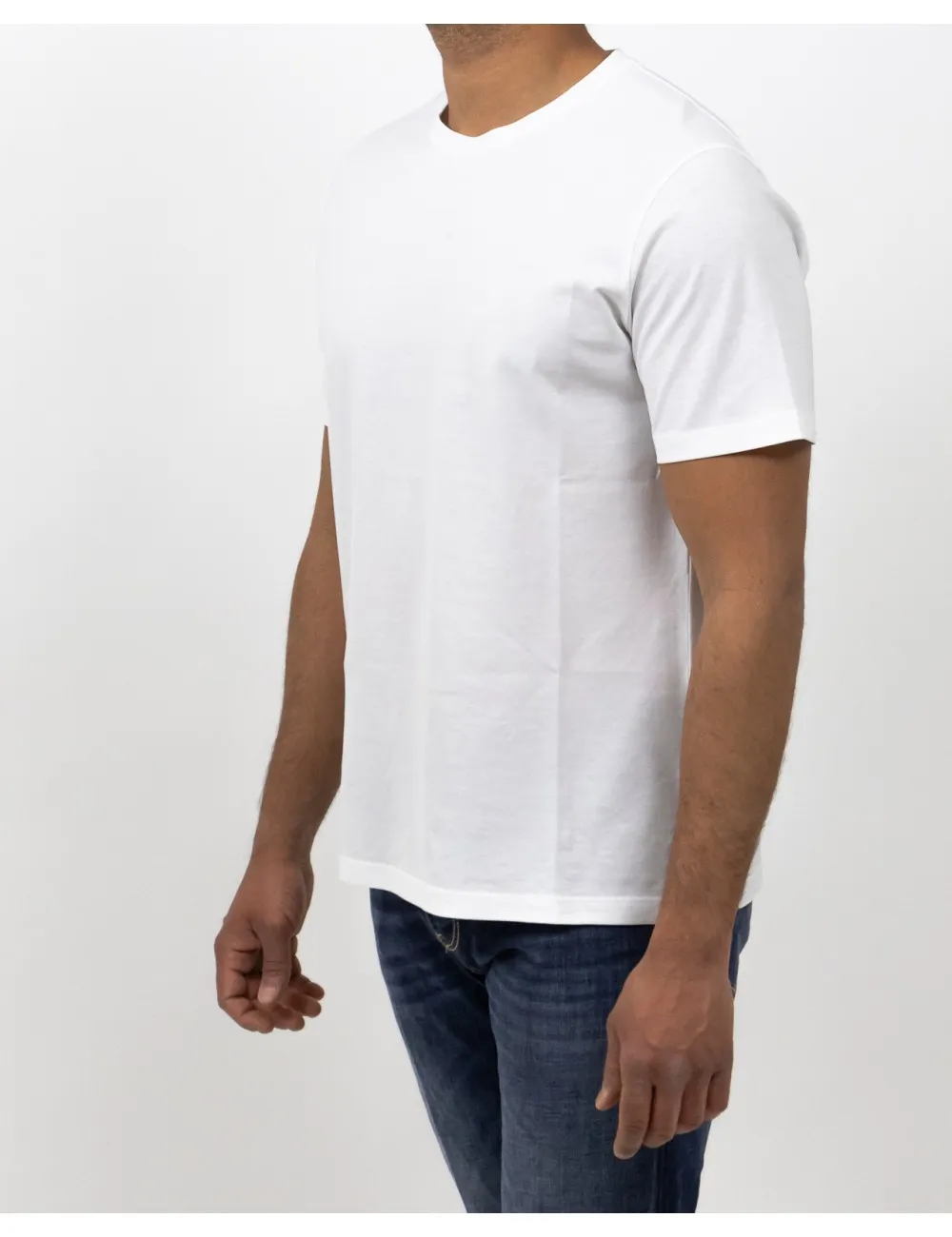 Herno - T-shirt in Jersey Crepe Bianca Uomo