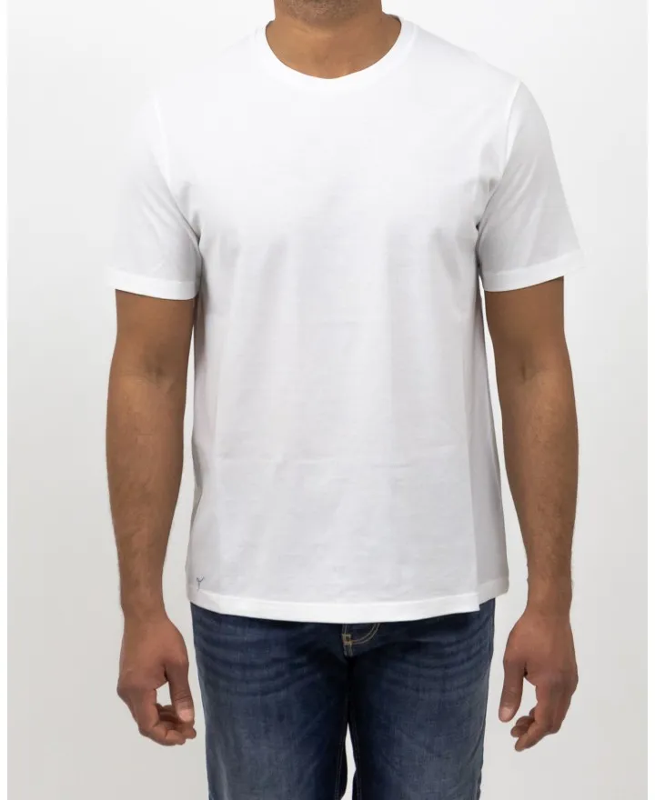 Herno - T-shirt in Jersey Crepe Bianca Uomo