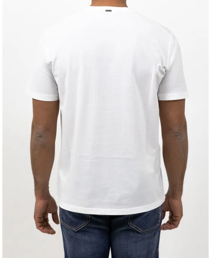 Herno - T-shirt in Jersey Crepe Bianca Uomo