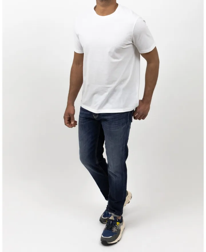 Herno - T-shirt in Jersey Crepe Bianca Uomo