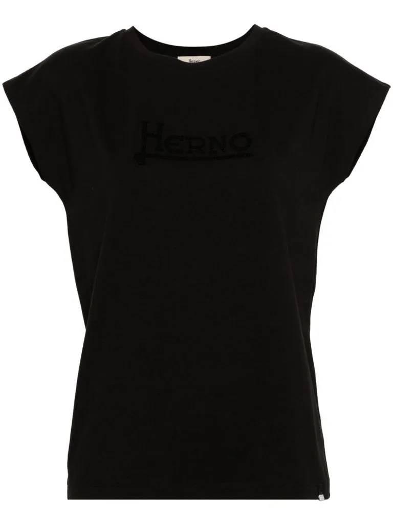 herno T-shirt ricamo logo