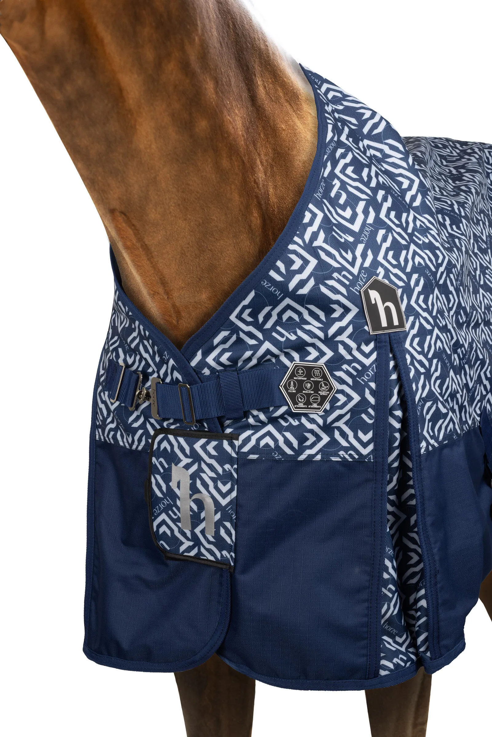 Horze Quebec Coperta da turnout da 1200D con fodera in pile, 0 gr