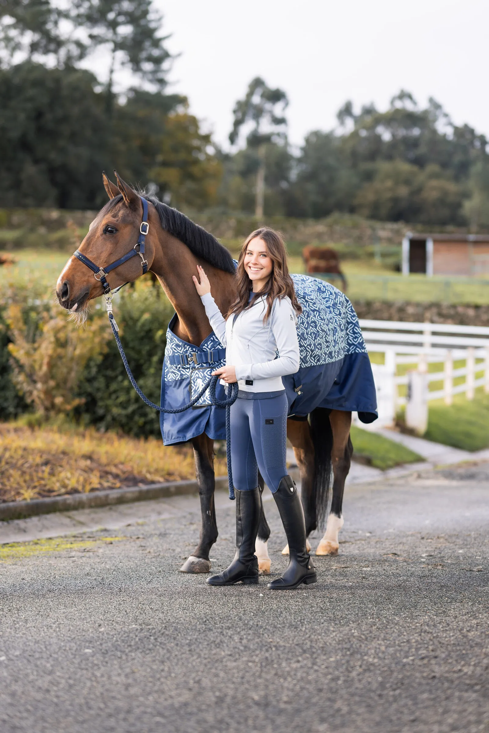 Horze Quebec Coperta da turnout da 1200D con fodera in pile, 0 gr
