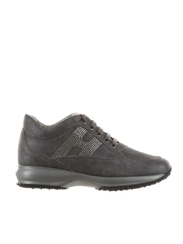 Interactive in suede con strass