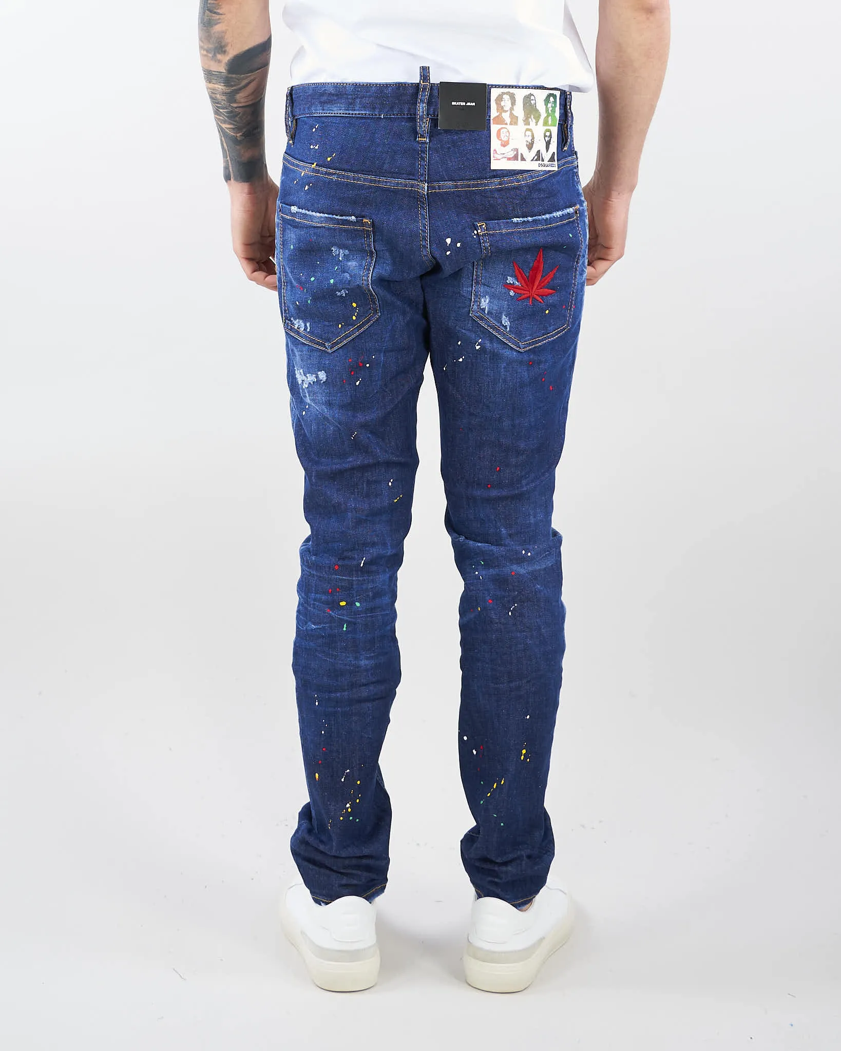 Jeans Dark Bob Wash Skater Jean Dsquared