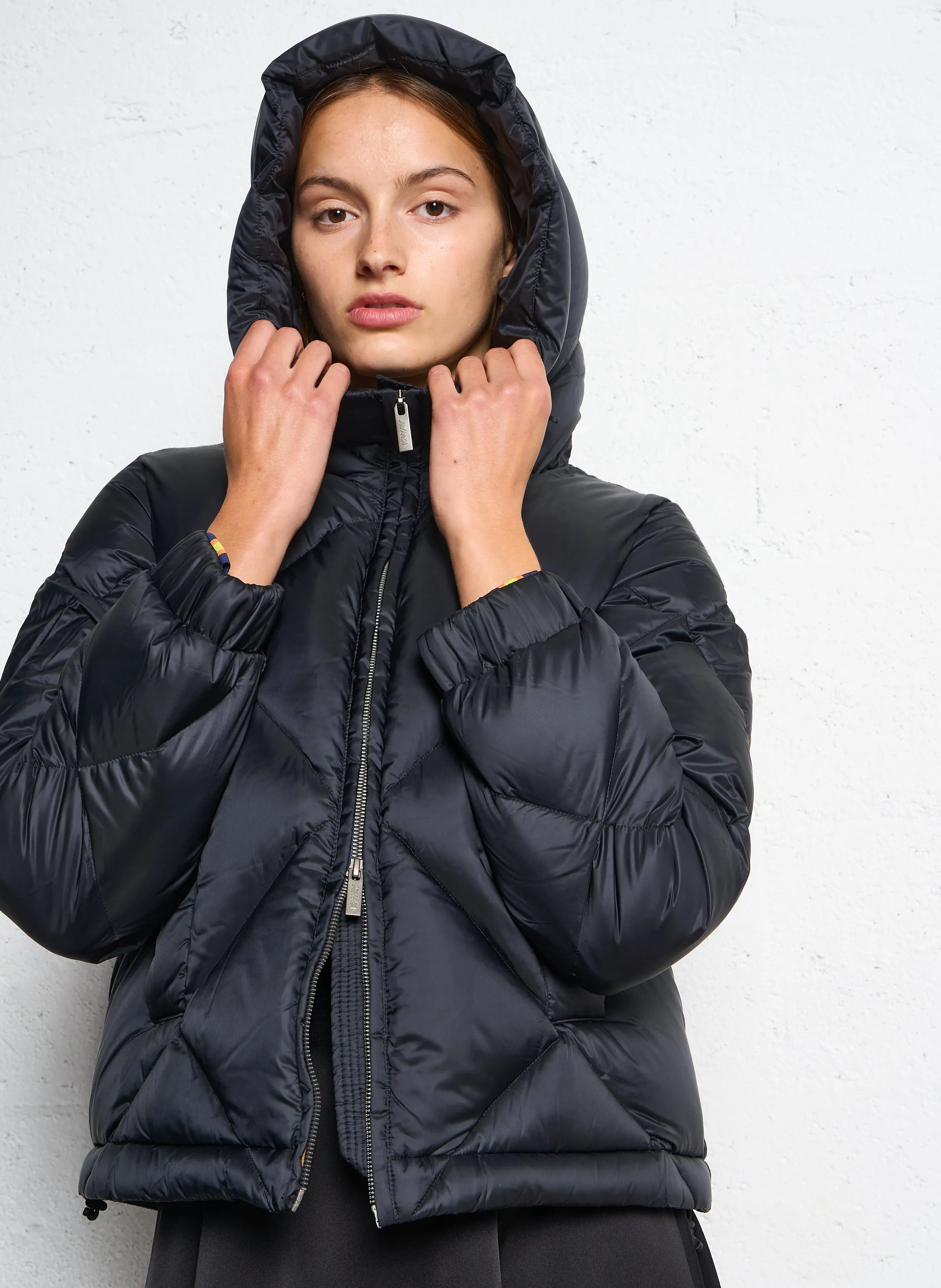  K-WAY   NINEV SUPER LIGHT THERMO - Piumino a rombi con cappuccio | Nero