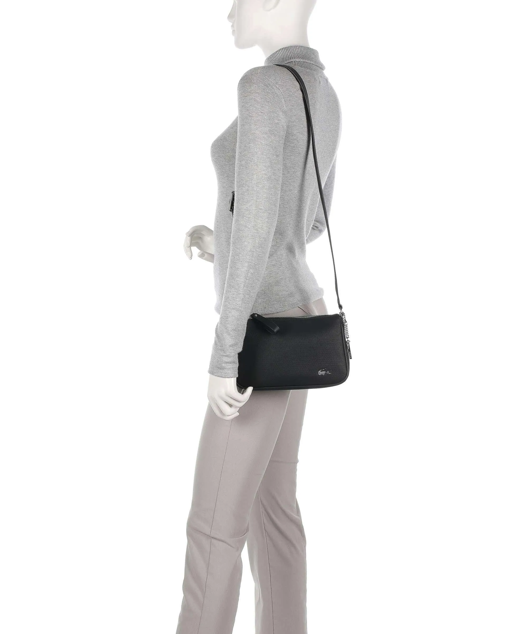  Lacoste Daily Lifestyle Borsa a tracolla poliestere nero  