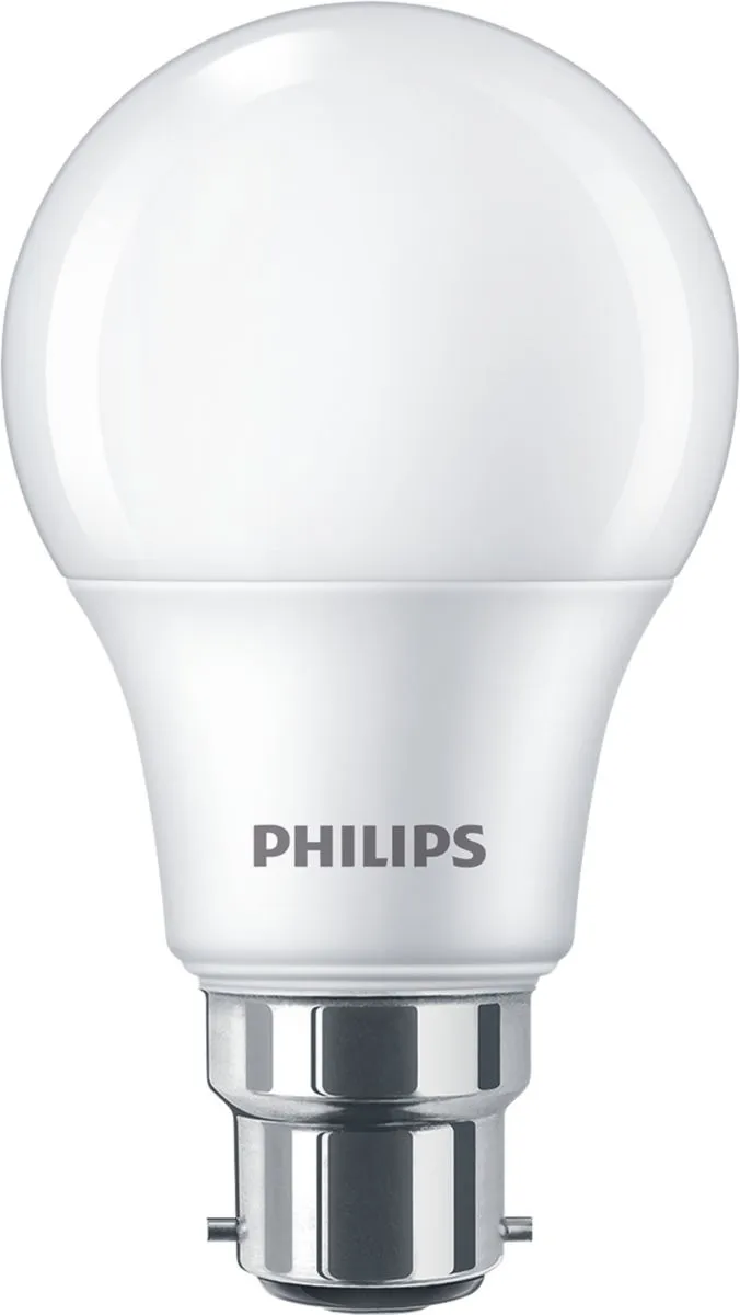 Lampade LED Philips con base B22, 8 W, col. Bianco caldo