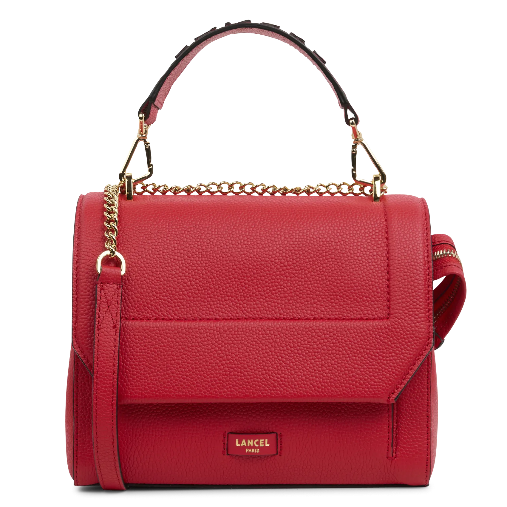  LANCEL   NINON M - Borsa a bisaccia in pelle Pia large | Rosso