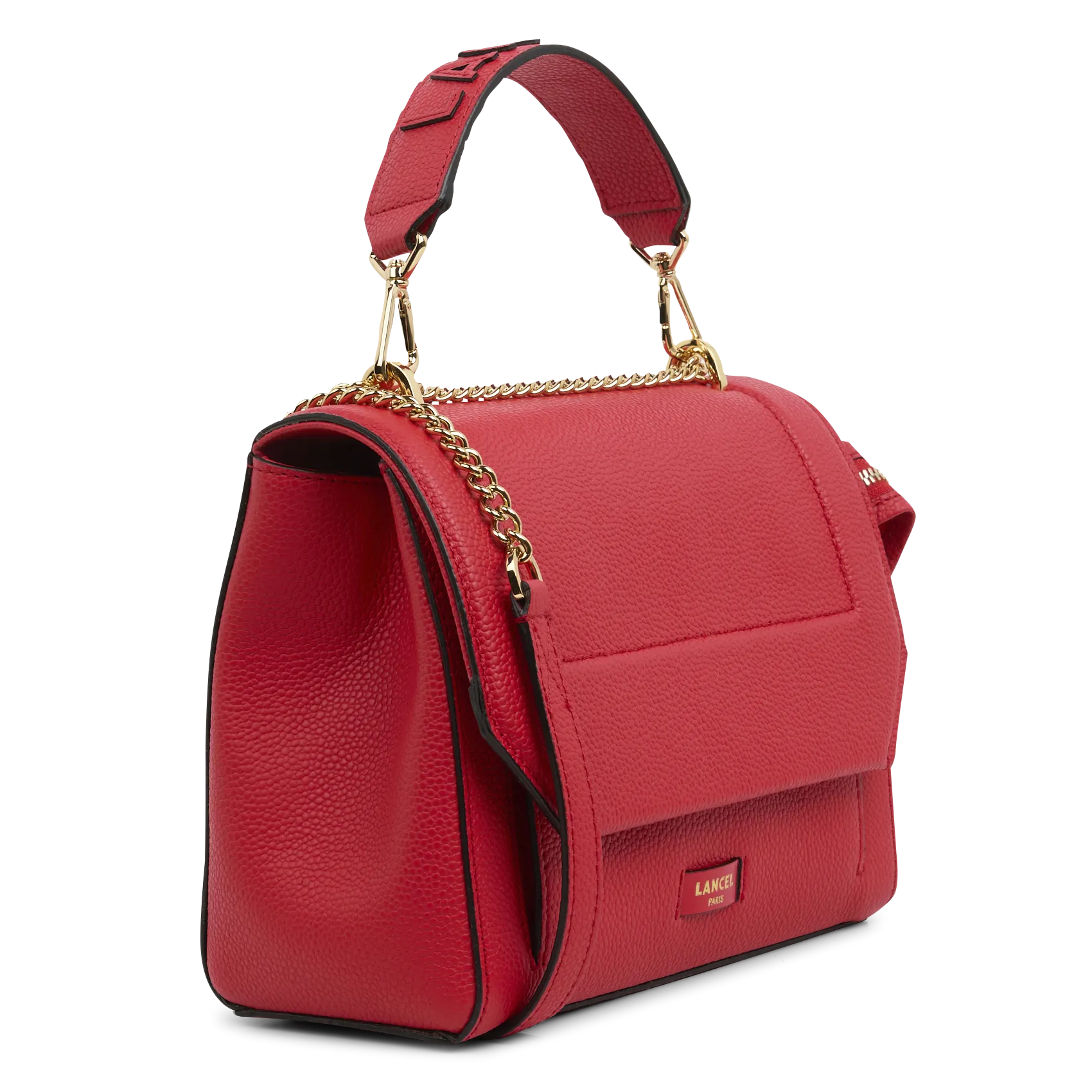  LANCEL   NINON M - Borsa a bisaccia in pelle Pia large | Rosso