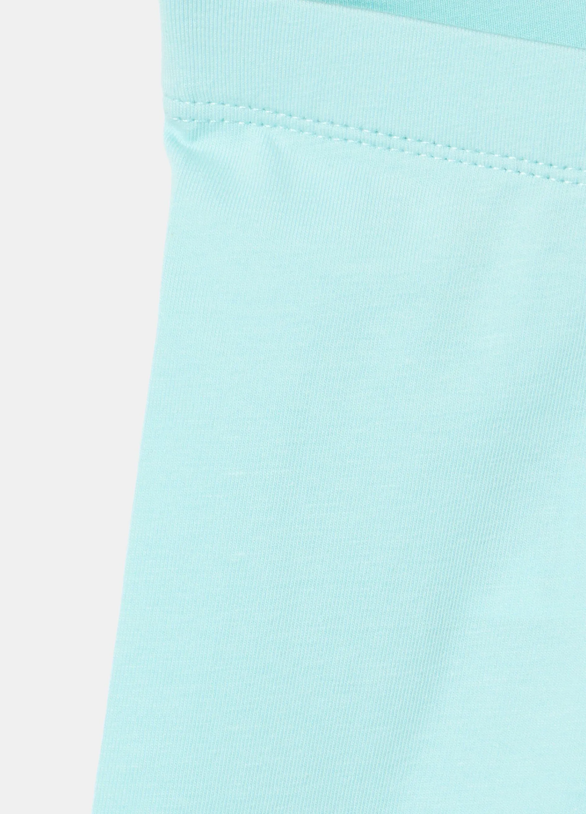 Leggings capri in cotone elasticizzato bambina