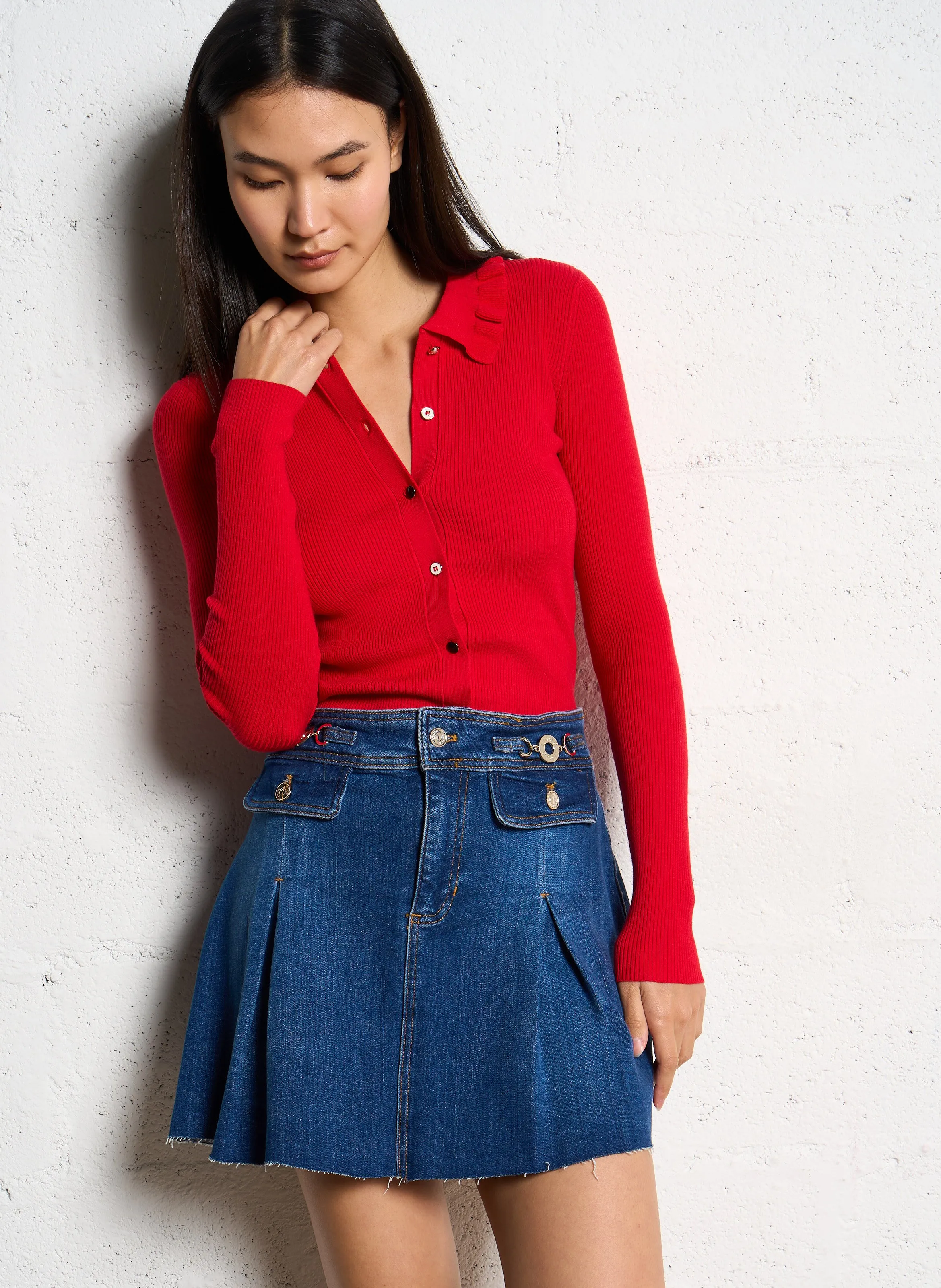  LIU JO   Cardigan con bottoni | Rosso