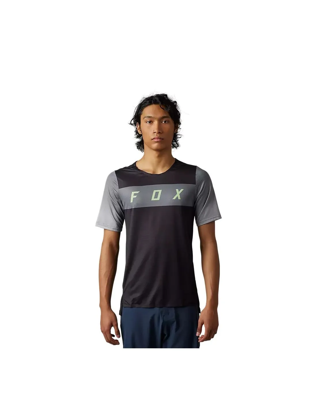 Maglia SS Fox Flexair Arcadia Maglia MTB nera