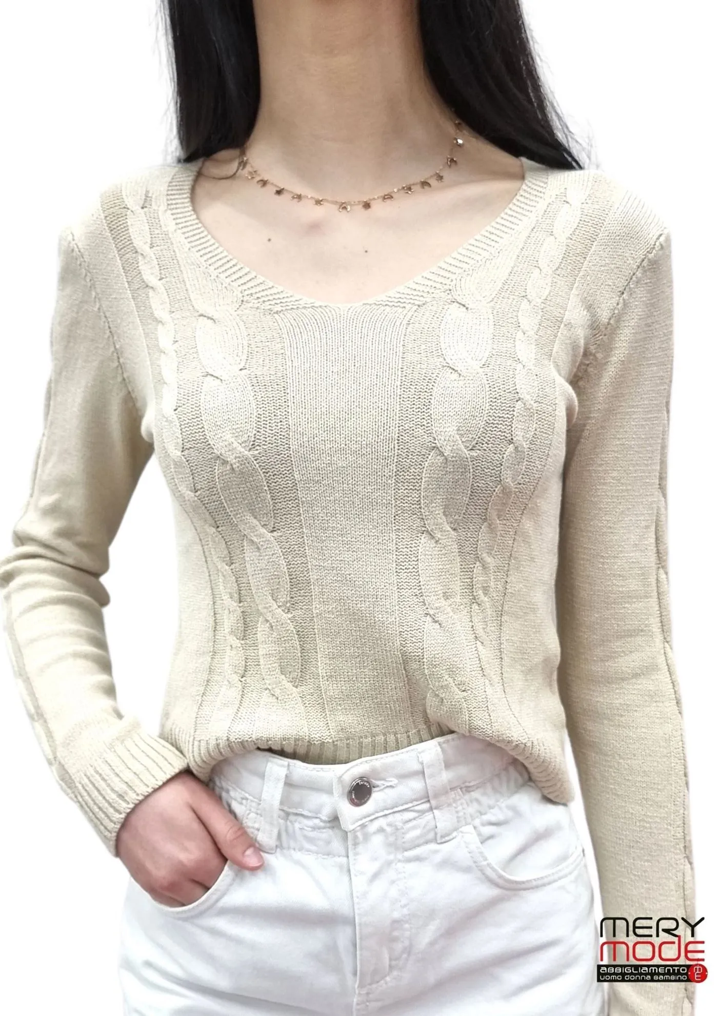 Maglia treccia filo teen-ager  art. maglia treccia