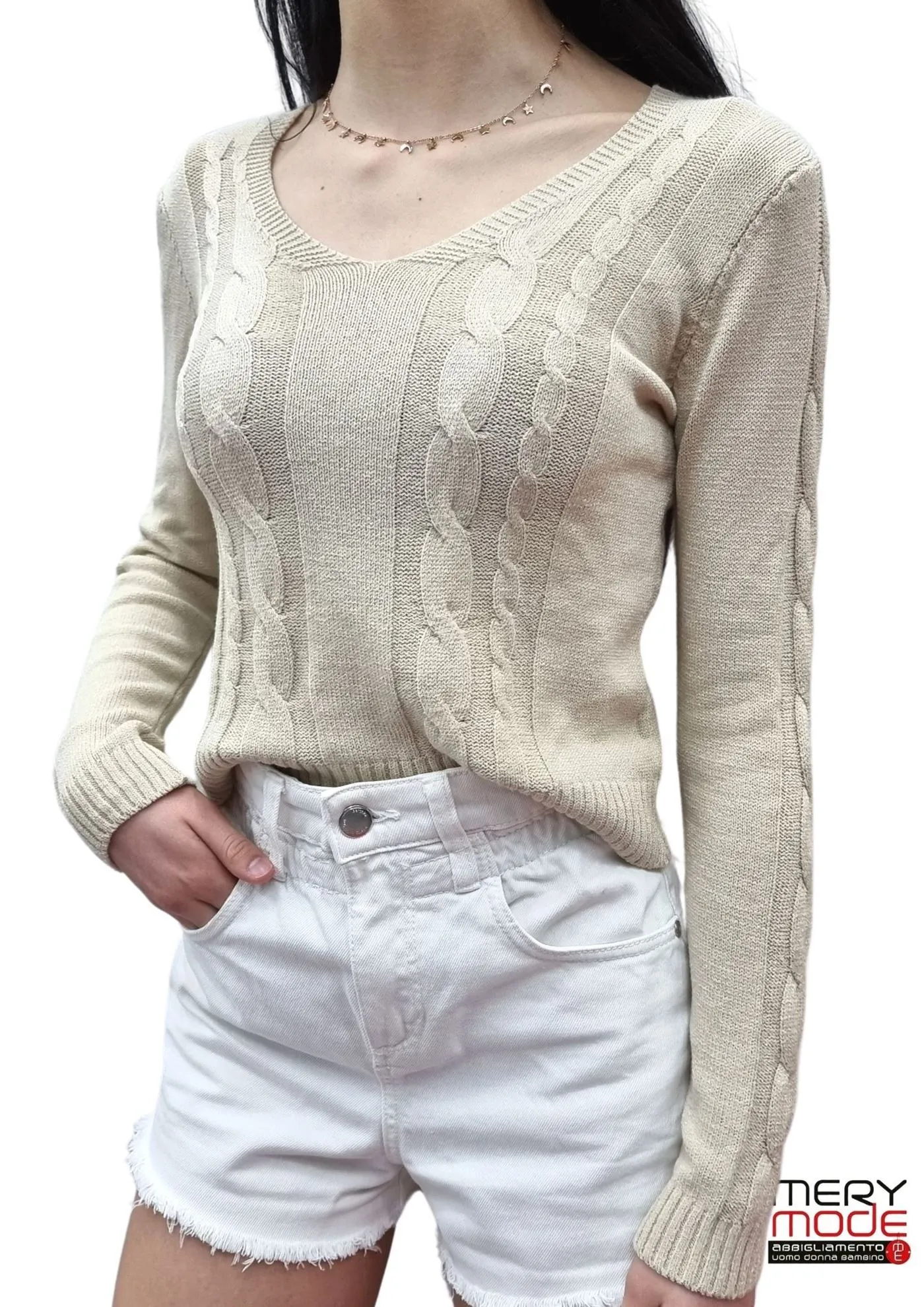Maglia treccia filo teen-ager  art. maglia treccia
