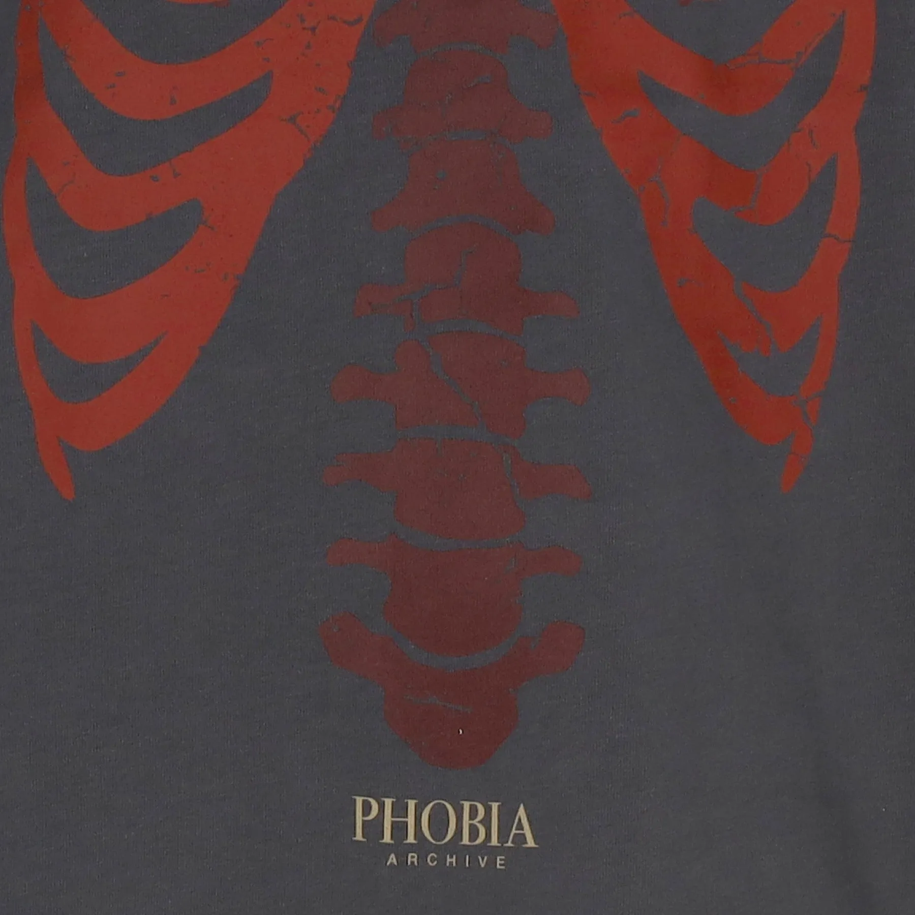 Maglietta Uomo Bones Tee Grey/red/light Red